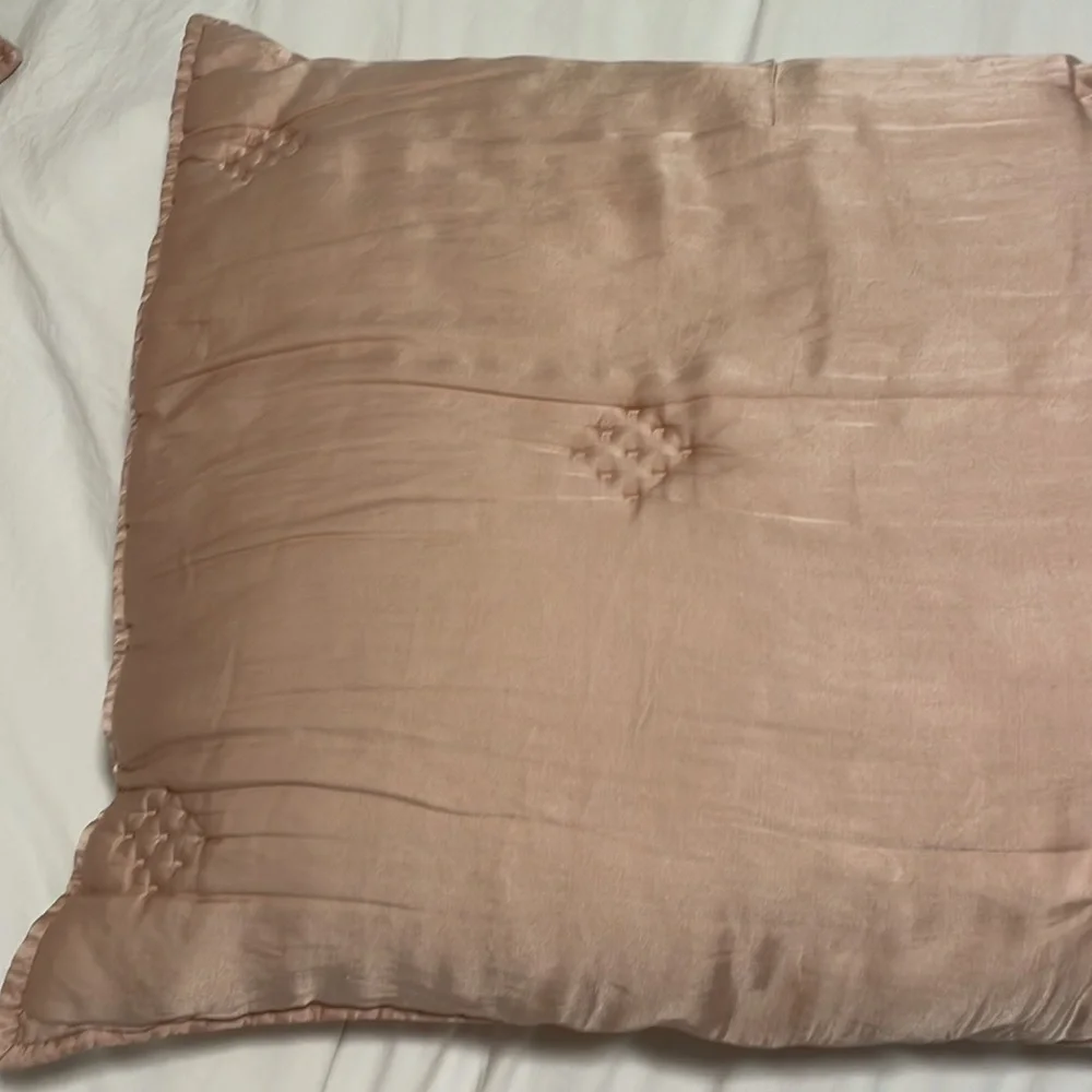 West Elm Baby Pink TENCEL Standard Shams Set